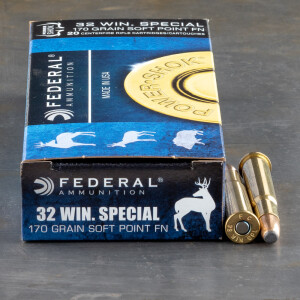 20rds - 32 Win Special Federal Power-Shok 170gr. Soft Point FN Ammo