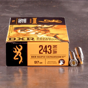 200rds – 243 Win Browning BXR 97gr. Rapid Expansion Matrix Tip Ammo