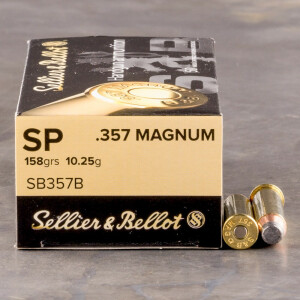 1000rds – 357 Magnum Sellier & Bellot 158gr. SP Ammo