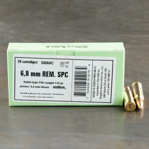 6.8 Remington SPC  - 110 gr FMJ - Sellier & Bellot - 20 Rounds