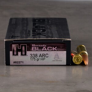20rds – 338 ARC Hornady BLACK 175gr. HP Match Ammo