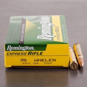 20rds - 35 Whelen Remington 250gr. Pointed Soft Point Ammo