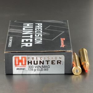 20rds – 300 Win Mag Hornady Precision Hunter 178gr. ELD-X Ammo