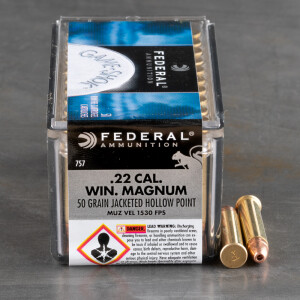 500rds - 22 Mag Federal Game-Shok 50gr. Hollow Point Ammo