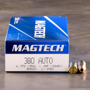 1000rds – 380 Auto Magtech 95gr. JHP Ammo