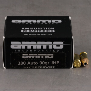 200rds – 380 Auto Ammo Inc. 90gr. JHP Ammo