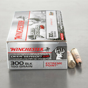 200rds – 300 AAC Blackout Winchester Deer Season XP 150gr. Extreme Point Ammo