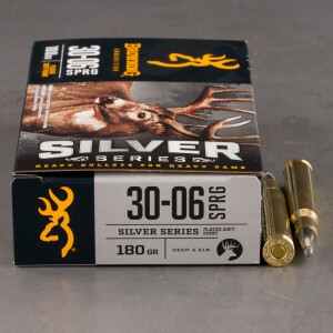 20rds – 30-06 Browning Silver Series 180gr. SP Ammo