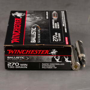 20rds - 270 Winchester 130gr. Supreme Ballistic Silvertip Ammo
