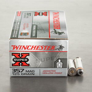 50rds – 357 Magnum Winchester Super-X Personal Protection 125gr. JHP Ammo
