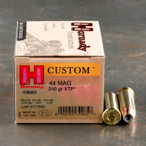 20rds – 44 Magnum Hornady Custom 240gr. XTP Ammo