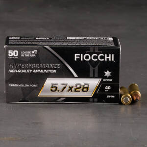 500rds – 5.7x28mm Fiocchi 40gr. Polymer Tip Ammo