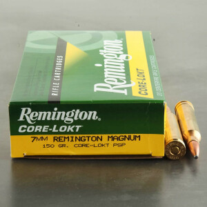 20rds - 7mm Rem Mag Express Core-Lokt 150gr. Pointed Soft Point Ammo