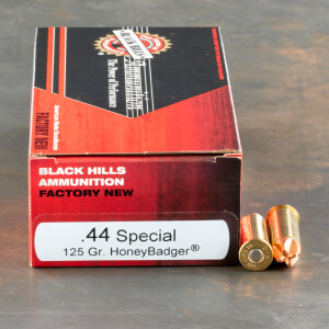 50rds – 44 Special Black Hills 125gr. HoneyBadger Ammo