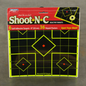 1 - Birchwood Casey Shoot N C Target 8" Sight-In Target 6 Pack