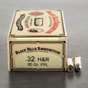 50rds - 32 H&R Magnum Black Hills Cowboy 90gr. Flat Point Lead Ammo