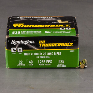 6300rds – 22 LR Remington 22 Thunderbolt 40gr. LRN Ammo