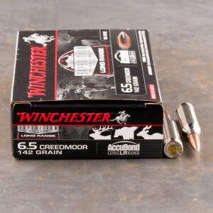 20rds – 6.5 Creedmoor Winchester Expedition Big Game Long Range 142gr. AccuBond LR Ammo