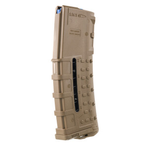 1 - Leapers UTG AR-15 30rd FDE Polymer Magazine With Mag Level Window