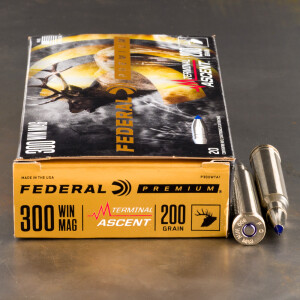 20rds – 300 Win Mag Federal 200gr. Terminal Ascent Ammo