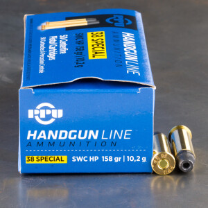 500rds – 38 Special Prvi Partizan 158gr. LSWCHP Ammo