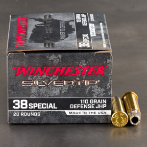 200rds – 38 Special Winchester Silvertip 110gr. JHP Ammo