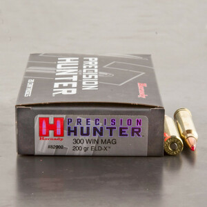 20rds – 300 Win Mag Hornady Precision Hunter 200gr. ELD-X Ammo