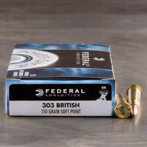 20rds – 303 British Federal Power-Shok 150gr. JSP Ammo