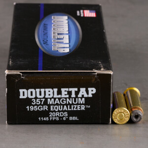 20rds – 357 Magnum Doubletap 195gr. Equalizer Ammo
