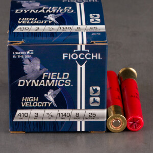 250rds – 410 Bore Fiocchi 3" 11/16oz. #8 Shot Ammo