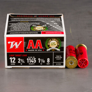 250rds – 12 Gauge Winchester AA Grand American 125th Anniversary 2-3/4" 1-1/8oz. #8 Shot Ammo