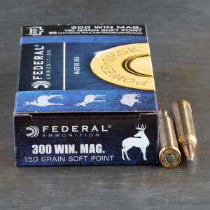 20rds - 300 Win. Mag Federal Power-Shok 150gr. Soft Point Ammo