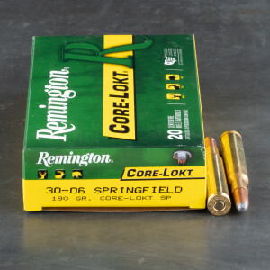 20rds - 30-06 Remington 180gr. Core-Lokt Soft Point Ammo