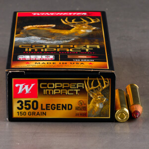 20rds – 350 Legend Winchester Copper Impact 150gr. Copper Extreme Point Ammo