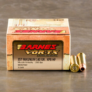 20rds - 357 Mag Barnes 140gr. XPB Hollow Point Ammo