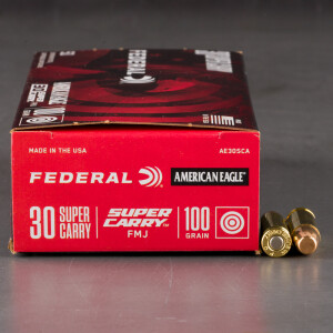 1000rds – 30 Super Carry Federal American Eagle 100gr. FMJ Ammo