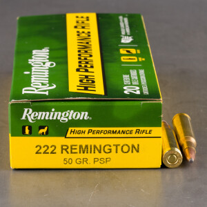 20rds - .222 Remington Express 50gr. Pointed Soft Point Ammo