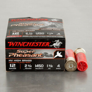 25rds - 12 Gauge Winchester Super Pheasant 1-3/8 Ounce 2 3/4" #4 Shot Ammo