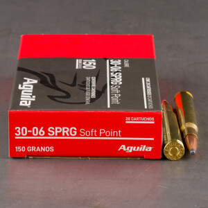 20rds – 30-06 Aguila 150gr. SP Ammo