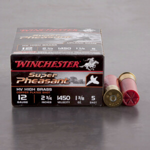 25rds – 12 Gauge Winchester Super Pheasant 2-3/4" 1-3/8 oz. #5 Shot Ammo