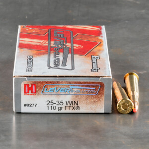 20rds - 25-35 Win Hornady LEVERevolution 110gr. FTX Ammo