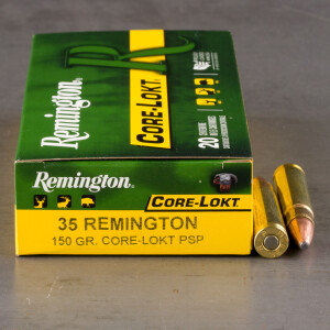 20rds – 35 Rem Remington Core-Lokt 150gr. PSP Ammo