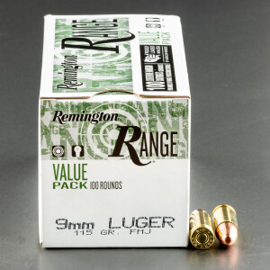 600rds – 9mm Remington Range 115gr. FMJ Ammo