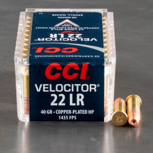 5000rds – 22 LR CCI Velocitor 40gr. CPHP Ammo