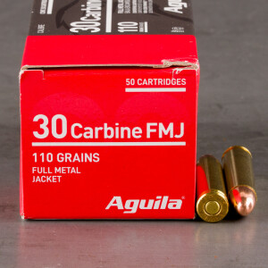 1000rds - .30 Carbine Aguila 110gr FMJ Ammo