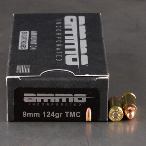 1000rds – 9mm Ammo Inc. 124gr. TMJ Ammo