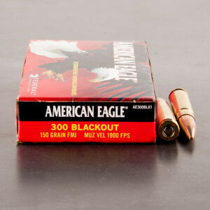 500rds - 300 AAC Blackout Federal American Eagle 150gr. FMJ Ammo
