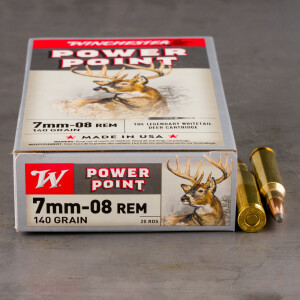 20rds - 7mm-08 Rem. Winchester 140gr. Super-X Power Point Ammo