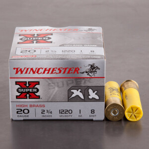 25rds - 20 Gauge Winchester Super-X Game Load 1 oz. 2-3/4" #8 Shot Ammo