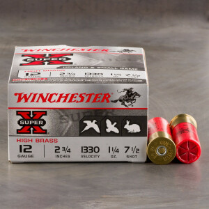 25rds - 12 Gauge Winchester Super-X Upland & Small Game 2-3/4" 1-1/4 Ounce #7-1/2 Shot Ammo